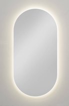 Ben Clip Badkamerspiegel met Verlichting - en Anti-condens - 60x120 cm - Ovaal