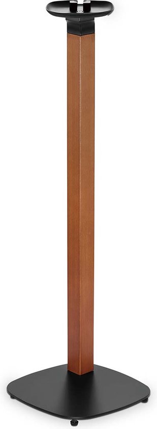 Sonos One SL / One / PLAY:1 speakerstandaard hout/metaal, stabiel met kabelbeheer, zwart/bruin, max 10 kg