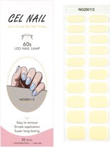 Gel Nail Wraps – Gel Nagel Wraps – Gel Nail Stickers – Gel Nagel Folie - UV lamp - Yellow