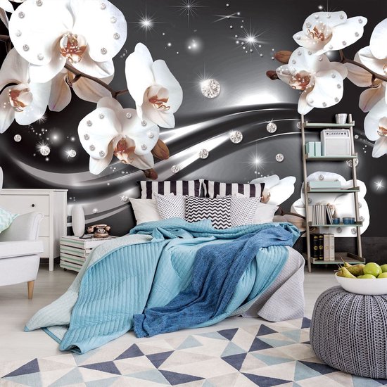 Silver Photomural, revêtement mural