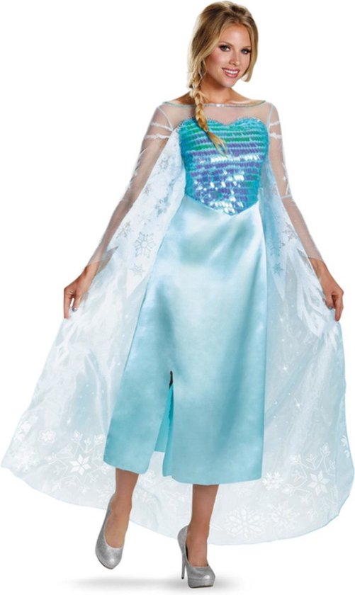 Smiffys Kostuum jurk Disney Frozen Elsa Classic Blauw