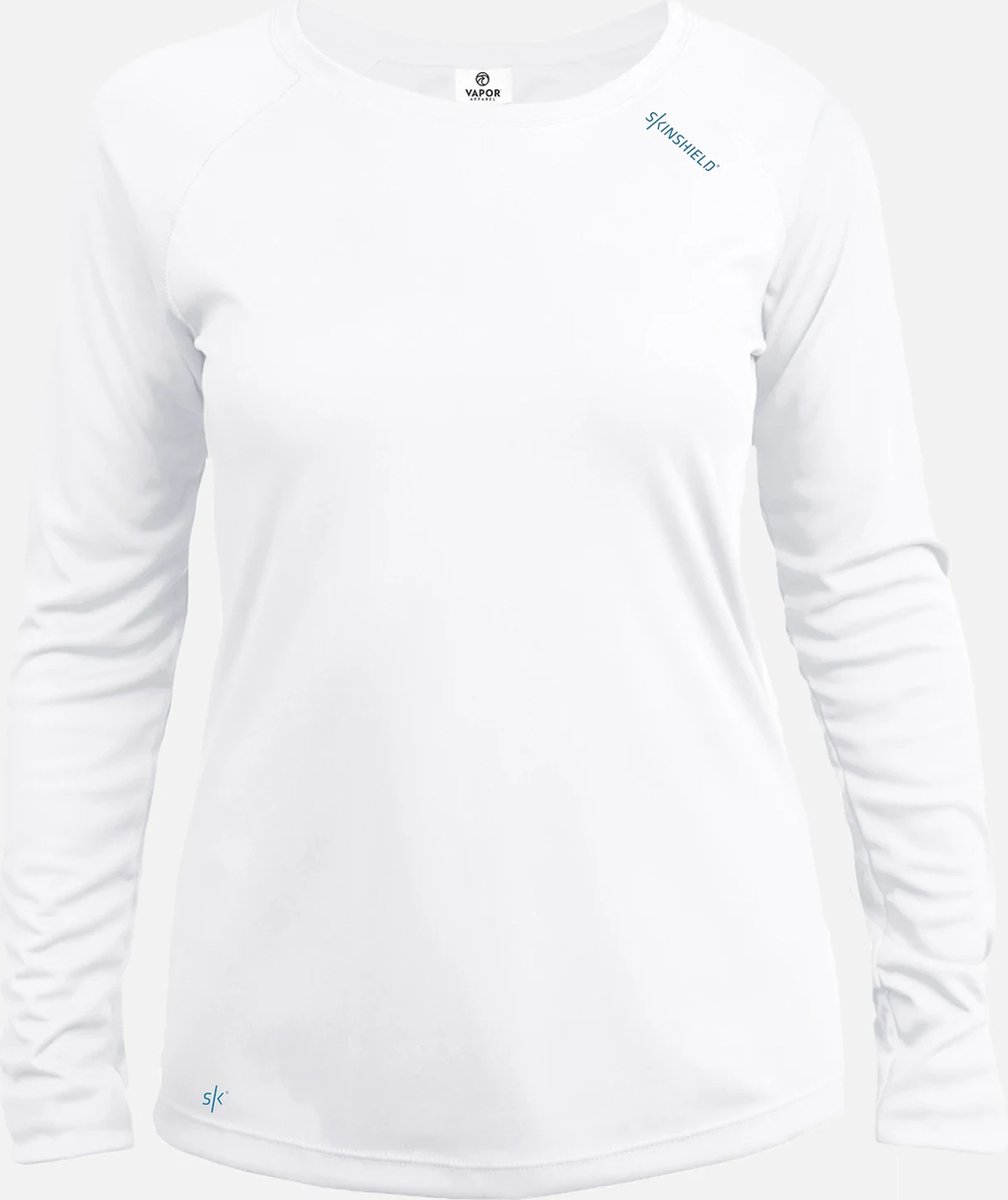 Vapor Apparel - UV-shirt met lange mouwen voor dames - wit - maat XL