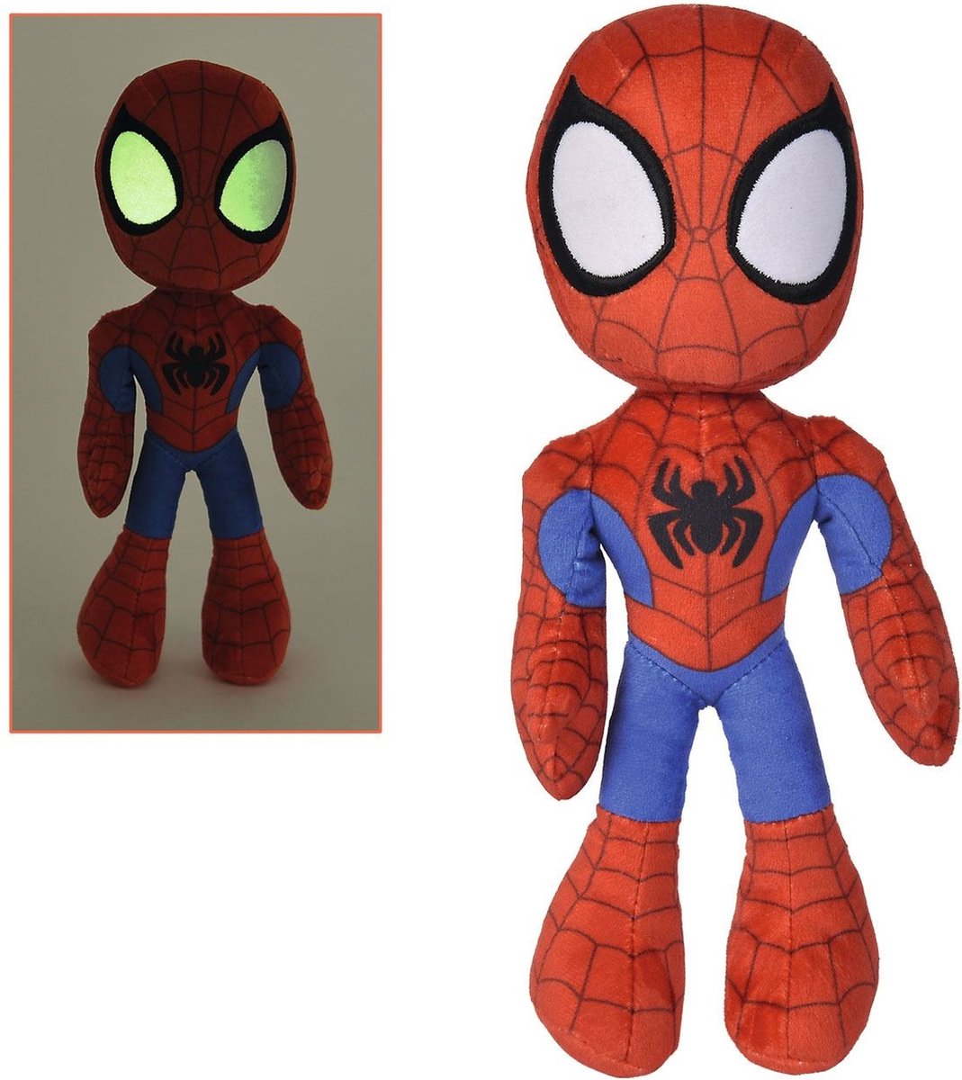 Disney - Spiderman - Spidey met Glow in the Dark Eyes - 25cm - Alle leeftijden - Knuffel — afbeelding 11