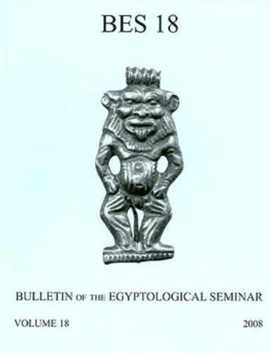 Bulletin of the Egyptological Seminar, Volume 18 (2009) - cover