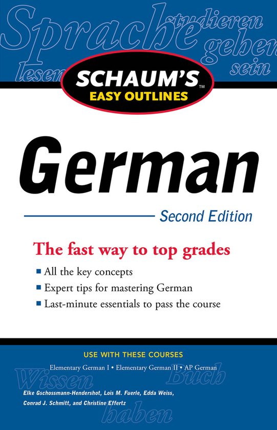 Schaums Easy Outline Of German - cover