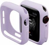 Strap-it Geschikt voor Apple Watch TPU Case - 38mm - lila - hoesje - beschermhoes - protector - bescherming