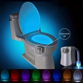 Led Toilet nacht lamp - lichtsensor - 8 kleuren - badkamer accessoires - WC decoratie - toilet pot licht - WC bril