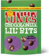 Tony's Chocolonely Lil'Bits Melk Hazelnoot Chocolade Balletjes - Mini Chocolaatjes - Snacks - Choco Snoepjes - 120 Gram Chocola