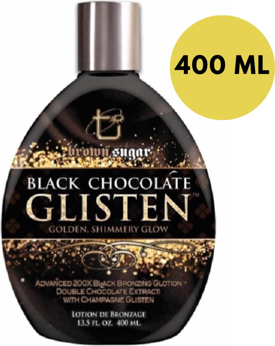 BROWN SUGAR BLACK CHOCOLATE GLISTEN Zonnebankcreme 200X SHIMMER BRONZERS - 400 ml