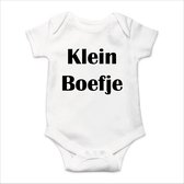 Soft Touch Rompertje met tekst - Klein boefje | Baby rompertje met leuke tekst | | kraamcadeau | 0 tot 3 maanden | GRATIS verzending