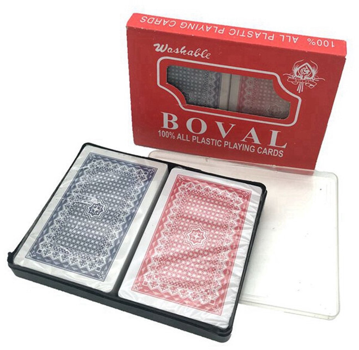 Plastic Speelkaarten set van 2-pak - waterdicht - 100% plastic - Playing-cards - Pokerkaarten