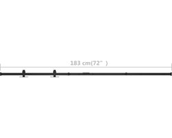 vidaXL - Ophangset - voor - minischuifdeur - 152 - cm - koolstofstaal