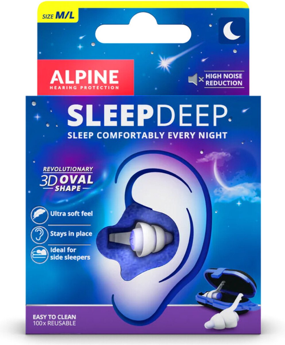 Goedkoopste 2x Alpine Oordopjes Sleepdeep 1 set