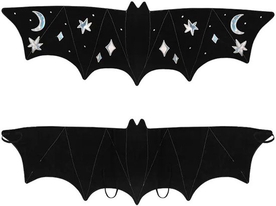 Partydeco - Vleermuis vleugels - zwart