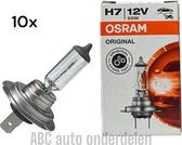 10x Osram Original Line - Lampe de voiture H7 - 12V 55W