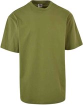 Urban Classics - Organic Tall Heren T-shirt - 5XL - Olijfgroen