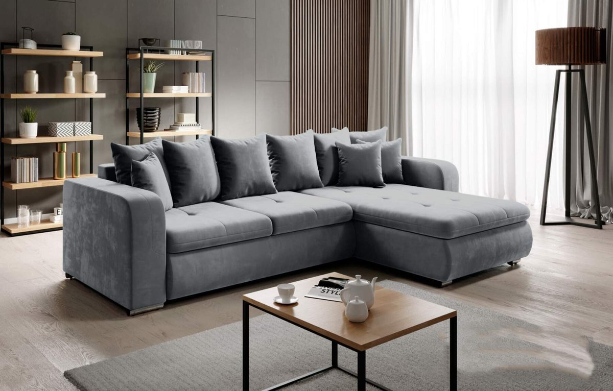 hoekbank fado mini - velvet waterproof - Hoeksalon met slaapfunctie