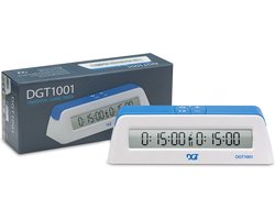 Schaakklok DGT 1001 blauw/wit