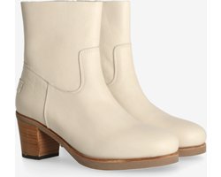 Shabbies Amsterdam Enkellaars Lieve Ankie Beige - Maat 39 - Dames Laarzen
