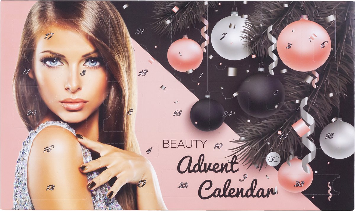 accentra - Calendrier de l'avent beauté avec 24 produits maquillage &  cosmétiques - calendrier de l'avent maquillage femme, rouge à lèvres,  vernis à ongles, fard à paupières, Calendrier de Noël beauté 