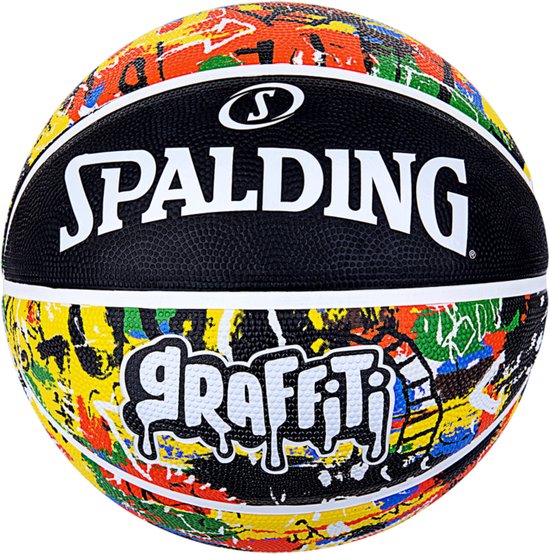 Spalding Graffiti Rainbow - basketbal - zwart