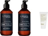 Lanza Duo Set - CBD Revive Conditioner + Shampoo + Gratis Evo Travel Size