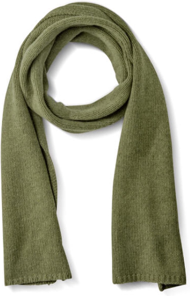 Fellhof Attersee sjaal merinowol - mos - unisex - warme sjaal - wollen sjaal - zacht - ademend - temperatuurregulerend - antibacterieel