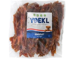 YOEKL Eendfilet - 400 Gram - Hondensnacks - Hondensnoepjes - Hondensnacks Gedroogd