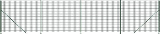Draadgaashek met flens 2x25 m antracietkleurig