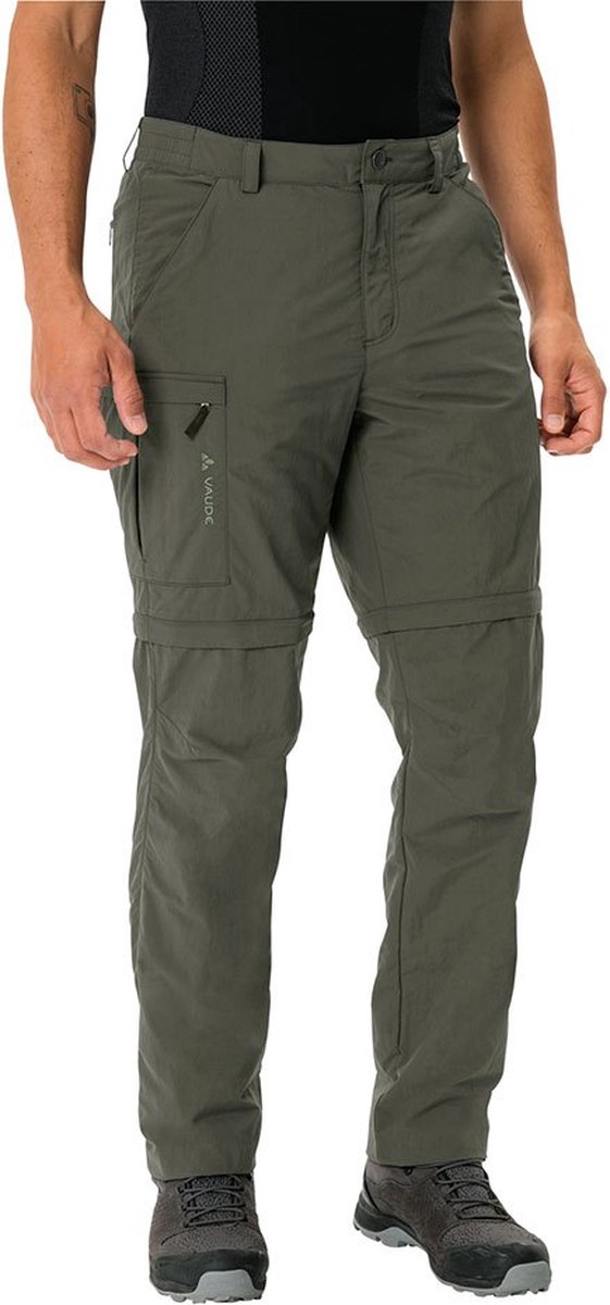 Vaude Farley Zip Off V Broek Short Man Groen