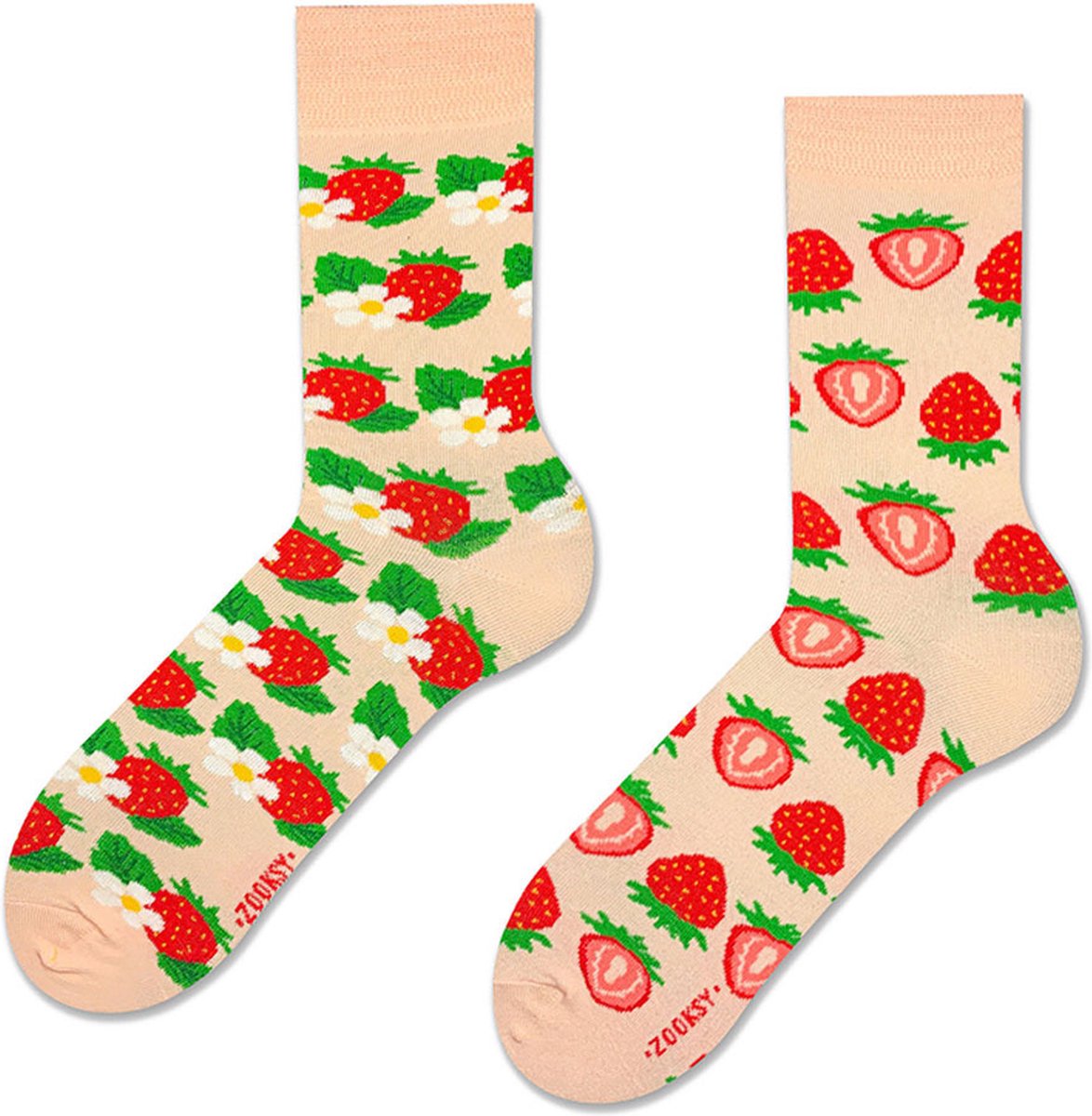 Zooksy mixTURY 2-pack Sokken - Strawberry