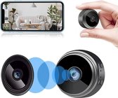 Kleyn - Caméra de sécurité - Intérieur - 1080P HD - Mini caméra WiFi - Babyfoon - avec vision nocturne infrarouge, capteur de mouvement - Grand angle 150° - Taille compacte - Caméra de sécurité intelligente pour Android et iOS