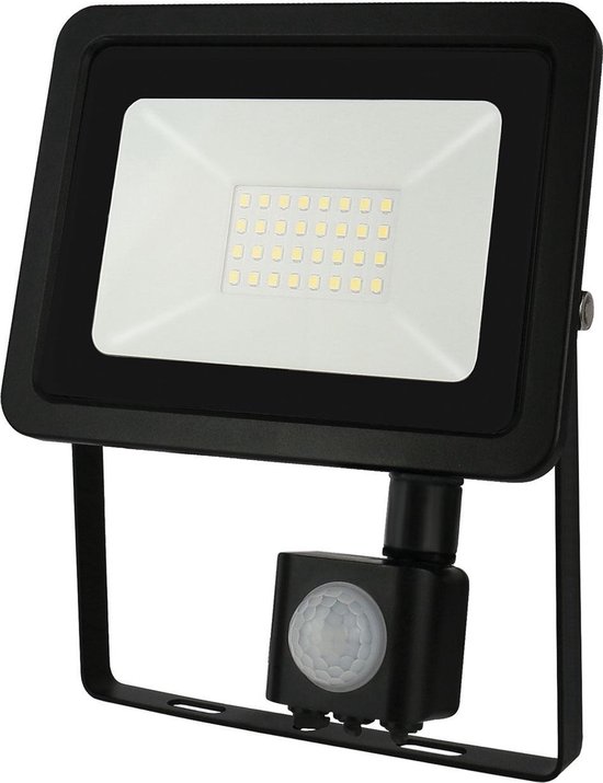 PROJECTEUR LED sans capteur - NOIR - 30W - 3000K - BLANC CHAUD