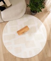 Tapis rond Scandinave - Contour Stone crème 200 cm rond