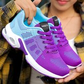 Nezr® Sneakers On Air - Sneakers Dames - Wandelschoenen - Loopschoenen - Sportschoenen - Lichtgewicht en Comfortabel - Paars - Maat 37