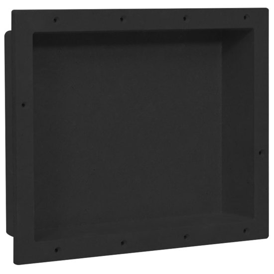 VidaXL Douchenis met 2 vakken 41x69x9 cm hoogglans wit VidaXL Douchenis met 2 vakken 41x69x9 cm hoogglans wit