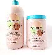 Inebrya Curly Plus Duo Shampoo 1000ml + Mask 1000ml