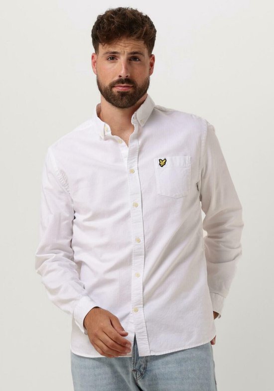 Lyle and Scott - Chemise Wit - Taille L - Coupe regular
