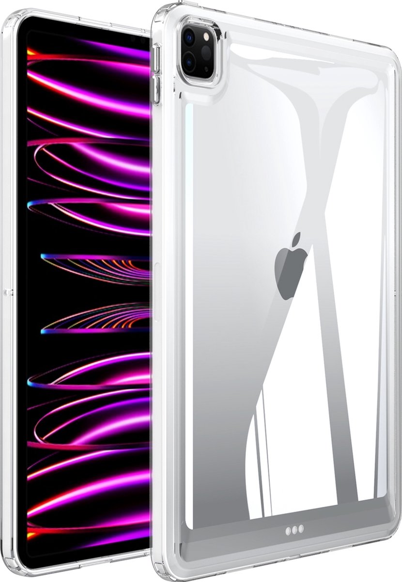 Mobigear Tablethoes geschikt voor Apple iPad Pro 11 Inch (2020) Hardcase Backcover | Mobigear Crystal | iPad Pro 11 Inch (2020) Case | Back Cover - Transparant / Wit