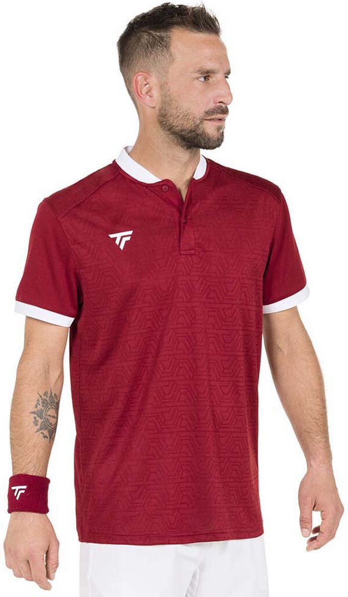 Tecnifibre Team Mesh Korte Mouw Poloshirt Rood XL Man