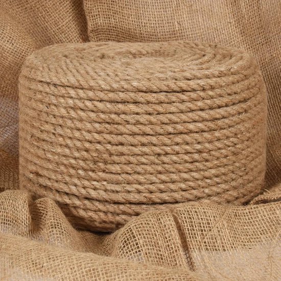 vidaXL Corde 25 m de long 20 mm d'épaisseur Jute