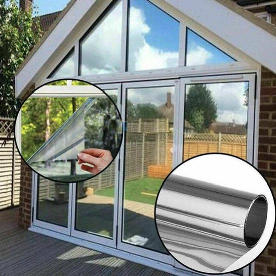 Raamfolie Met Spiegeleffect Voor Privacy En Zonwering Raamfolie Met Spiegeleffect Voor Privacy En Zonwering