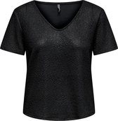 ONLILSA S/S SHINE V-NECK TOP JRS