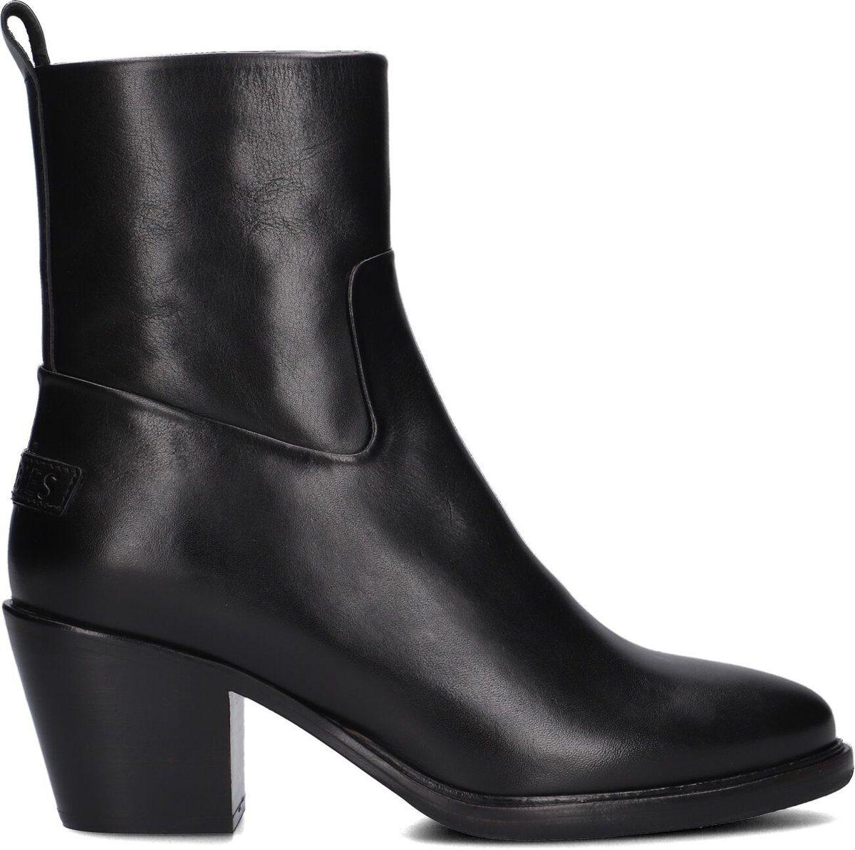 Shabbies Julie Enkellaarsjes Enkelboots met rits Dames Zwart Maat 40 bol