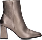 Notre-V 48236 Enkellaarsjes - Enkelboots met rits - Dames - Goud - Maat 38