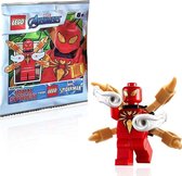 Lego Iron spider minifiguur, spiderman, marvel, exclusive minifiguur zeldzaam Lego lego polybag foilpack