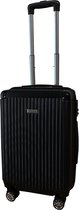 Venice handbagage reiskoffer met wielen 38 liter - lichtgewicht - cijferslot - Zwart