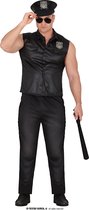 Guirca - Costume de pute & strip-teaseuse & lapin & Playboy - Police strip-teaseuse sexy - Homme - Zwart - Taille 48-50 - Déguisements - Déguisements