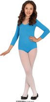 Guirca - Dans & Entertainment Kostuum - Gymnastiek Bodysuit Kind Turquose - Meisje - Blauw - Maat 152 - Carnavalskleding - Verkleedkleding