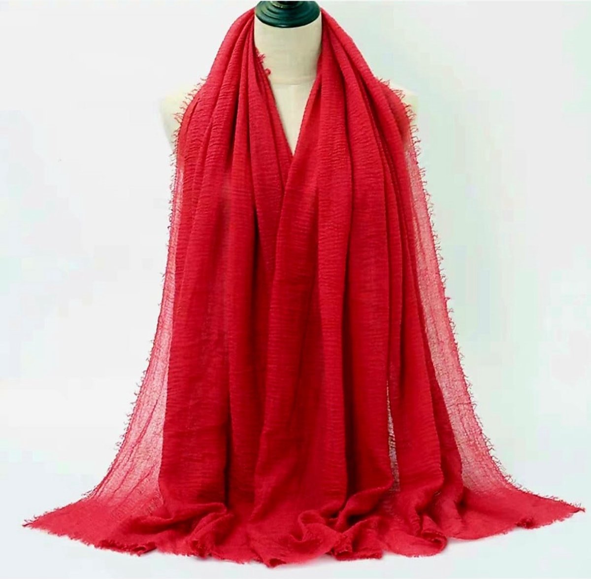 Mooie dunne dames sjaal Rood- Langwerpige sjaal- Youhomy accessoires Shawl- Omslagdoek- Cadeau voor vrouwen- Valentijnsdag cadeau- Moederdag cadeau| Zomer sjaal vakantie